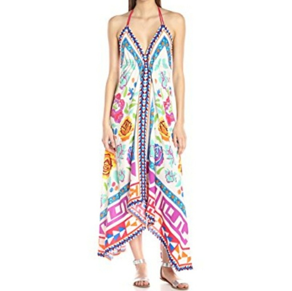 Flying Tomato Halter Floral Print Maxi 